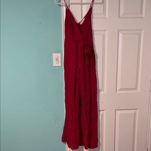 American Threads Vibrant Red Jumpsuit